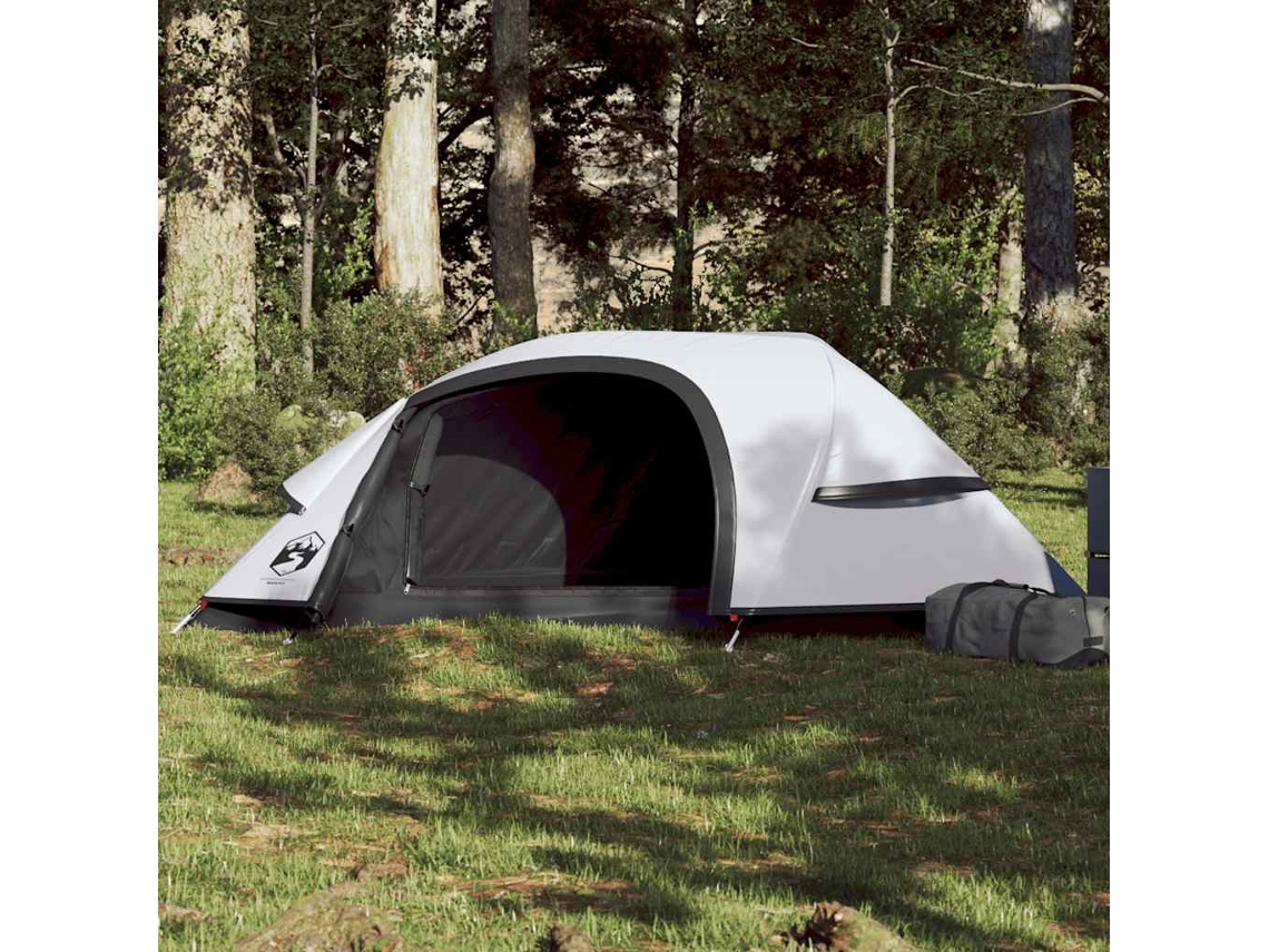 Vidaxl Tenda De Campismo Cúpula P/ 1 Pessoa Opaca Impermeável Branco