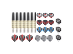 Conjunto de 18 Dardos com Pontas de Metal S/MARCA