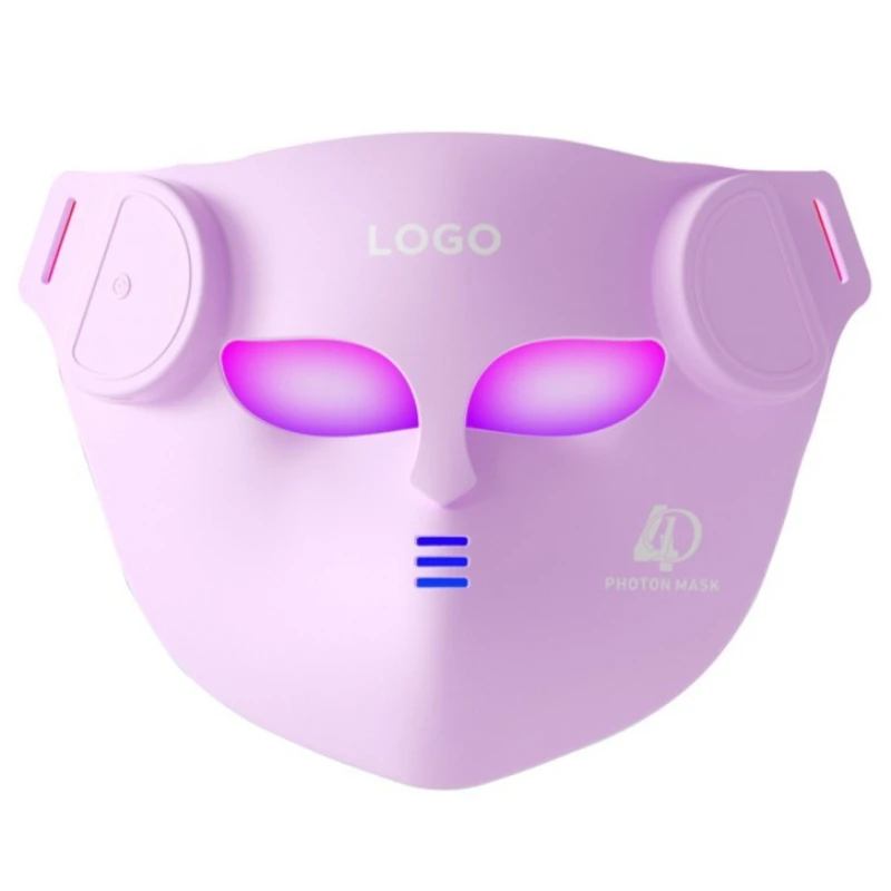 Máscara Facial De Luz Vermelha (rosa) Para Uso Doméstico, Dispositivo Facial Rejuvenescedor.