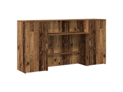 Reception Desk, Reception Desks Vidaxl Marrom Madeira Processada (200 X 50 X 103.5 Cm)