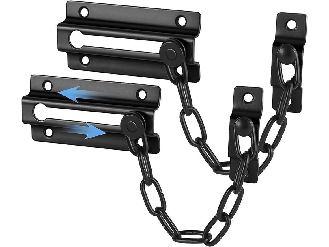 Fechadura De Corrente Para Porta Pacote Com 2 Fechaduras De Aço Inoxidável Com 12 Parafusos, Fechadura De Corrente Reforçada Pr Aquaforge
