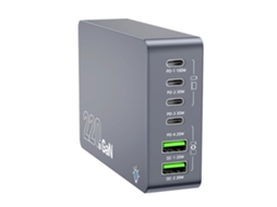 Estação De Carregamento Gan 6-em-1 De 220w Com Hub E Carregador Multi Usb Pd Type-c Usb-a
