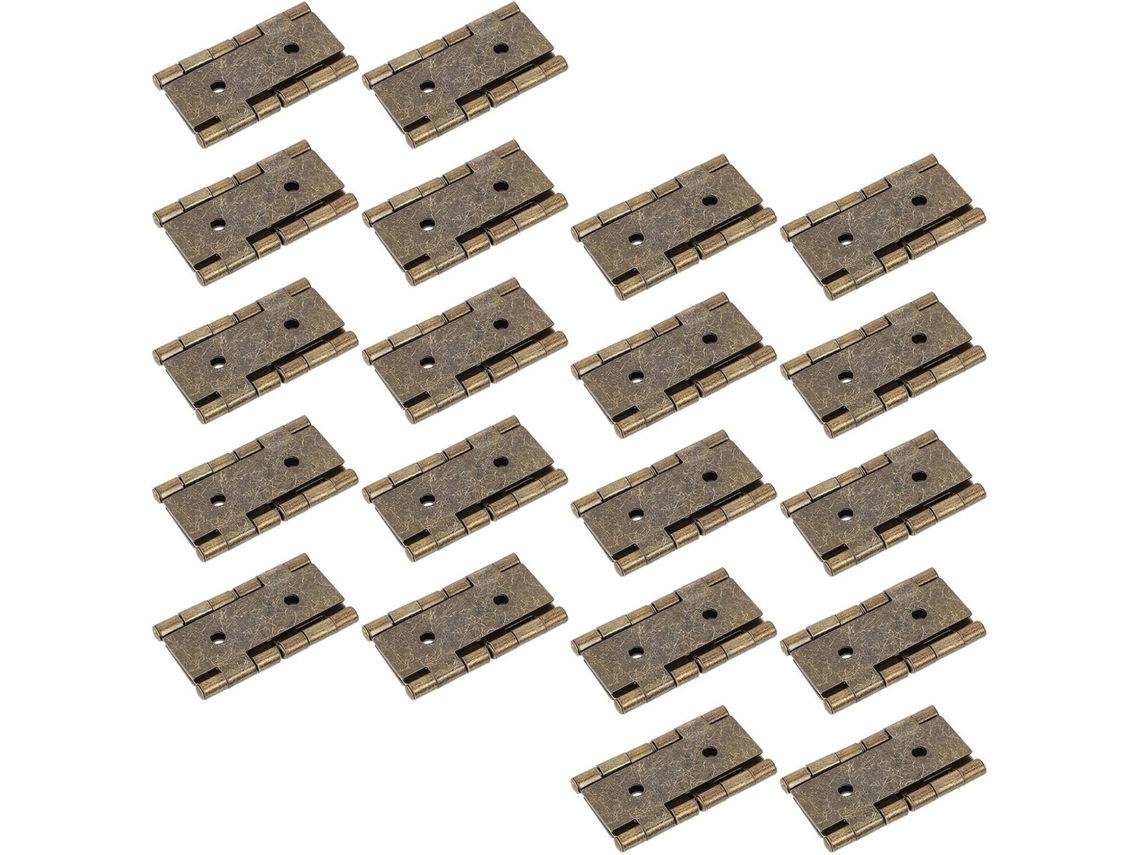 Happyyami 20 Peças Dobradiças De Dupla Ação Estilo Retrô Para Divisórias E Móveis Em Aço Laminado A Frio