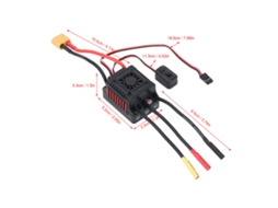 Laxiscreed Controlador De Velocidade Universal Para Carros Rc Brushless 45a De Alta Performance