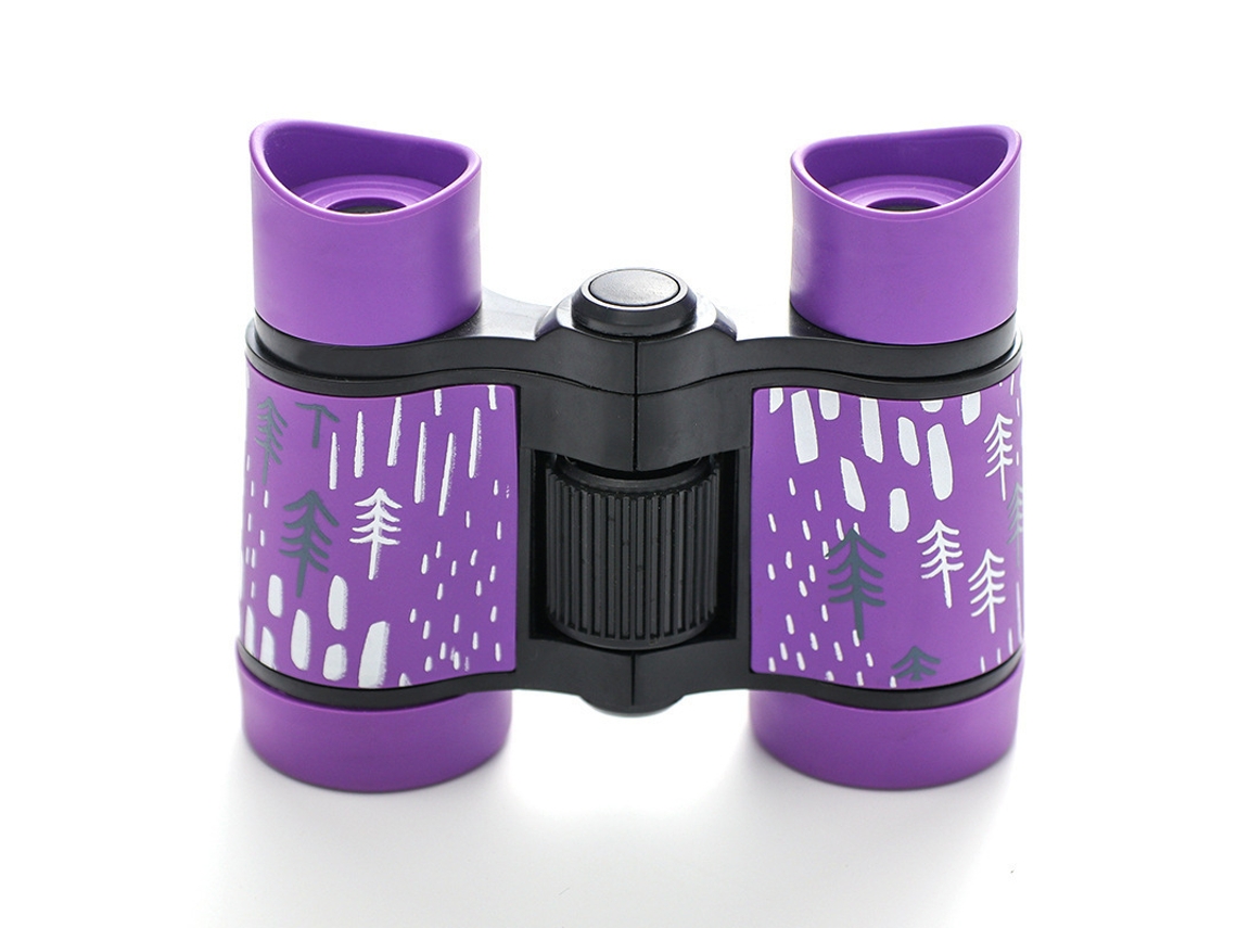 Binóculos Infantis Compactos E Robustos Para Observação De Pássaros, 4x30, Com Óptica Nítida E À Prova D'água, Ideais Para Caminhadas(roxo)
