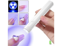 Meixia* Lâmpada portátil para nail art com design compacto e armazenamento de energia, com ponta de lâmpada UV e aquecimento integrado. GOKOCO