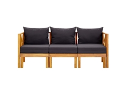 Maison Exclusive - Banco De Jardim 3 Lugares C/ Almofadões 179 Cm Acácia Maciça