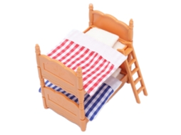 Cama De Bicama Para Muñecas Com Escada, Móvel Mini Plástico Para Casa De Bonecas