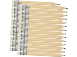Conjunto de 100 Mini Lápis Madeira para Golfe com Borracha Branca, Curtos Ergonômicos Desenho, Ferramenta Escr