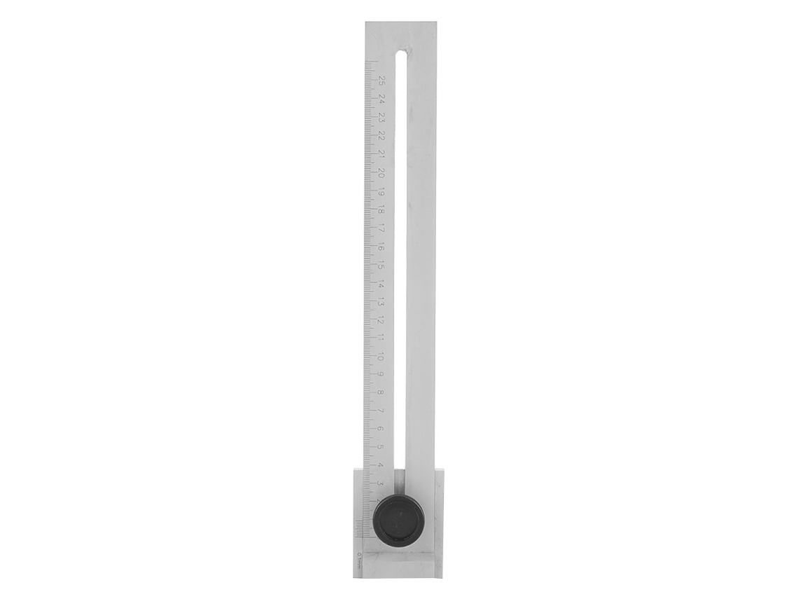 Régua Deslizante De Aço Carbono Com Marcador Preciso 0~250mm Régua Reta Medidora