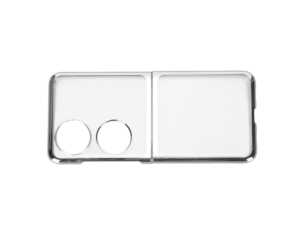 Aetheria capa de Proteção para Huawei P50 Pocket de Pc Eletroplatado Prata Capa de Telefone Móvel Dobrável