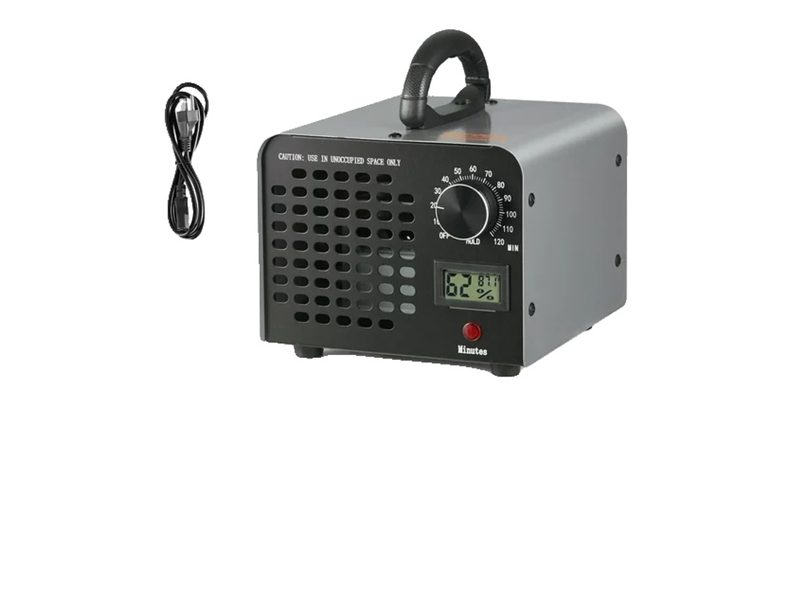 Gerador De Ozônio, Grau Comercial, Timer De 0-120min,36000 Gray