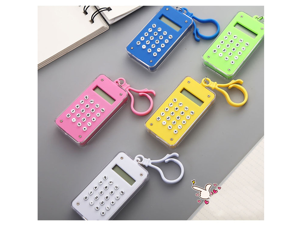 Mini calculadora portátil fofa de 8 dígitos