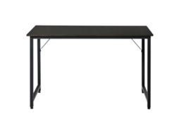 Secdretária Mesa De Computador Com Pés Ajustáveis E Estrutura Em Aço Secretária Estilo Moderno 120x60x73 Cm Marrom Escuro E Preto