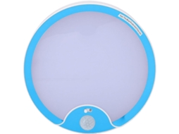 Luminária Noturna Led Com Sensor De Movimento Teto Alimentada Por