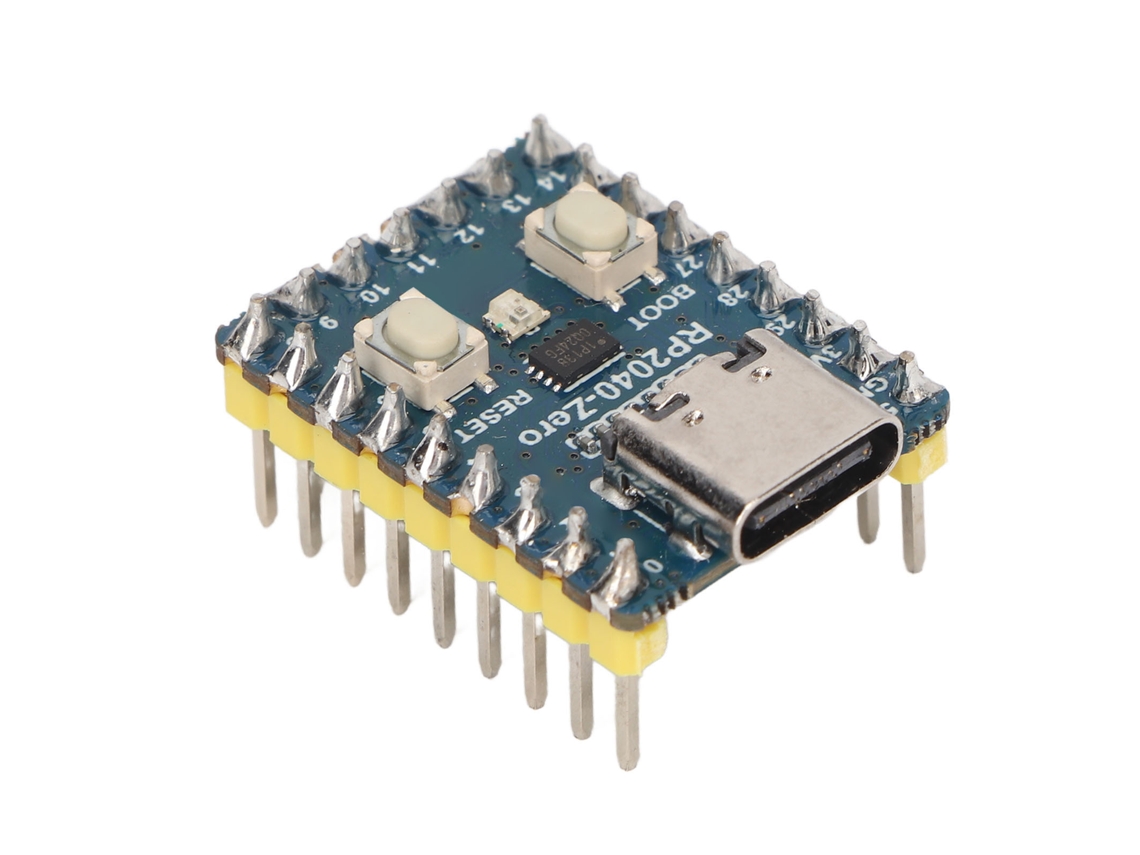 Placa De Desenvolvimento Mini De Microcontrolador Com Chip Rp2040, Suporta C, C E Python Luz Dourada