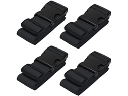 Pacote Com 4 Correias De Bagagem Para Malas Cintos De Viagem Acessórios Aquaforge