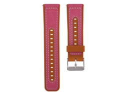 Pulseira De Couro Silicone Colorida Com Fivela De Metal Para Fitbit Ionic Rosa