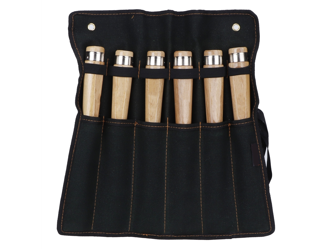 Conjunto de Buris de Madeira para Carpintaria com Bolsa e Capas de Proteção | S/MARCA