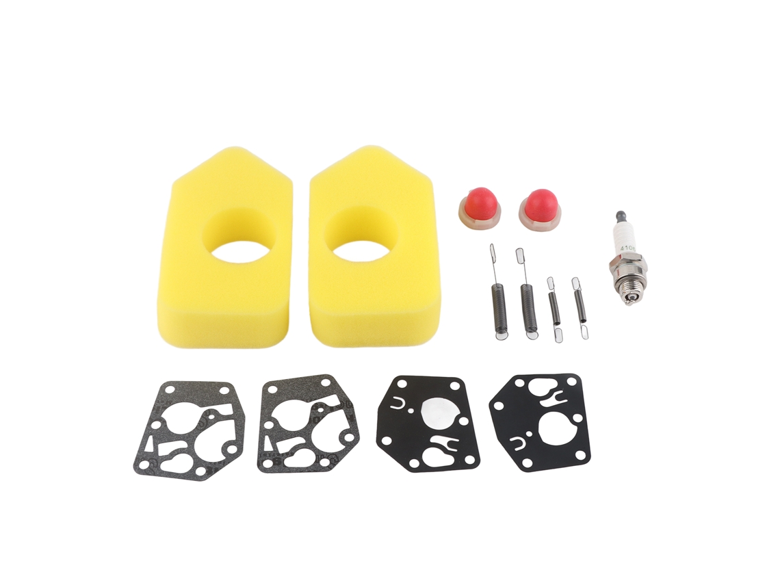 Primerox kit Reparo Cortadora Grama Filtro Ar Bulbo Vela Motor Classic Sprint 3.5 4.5hp Q45 35 375 40