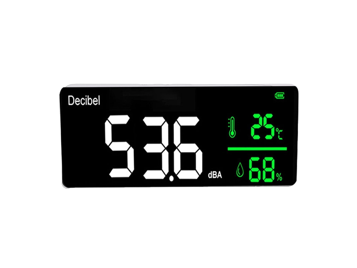 Medidor De Decibéis, 30-130 Db, 28 Cm (11 Polegadas), Para Montagem Na Parede.