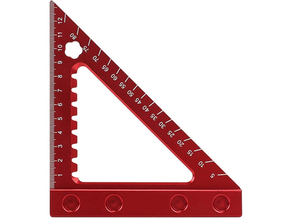 Régua De Ângulo Métrico De 90°, 6 Polegadas, Esquadro Triangular Para