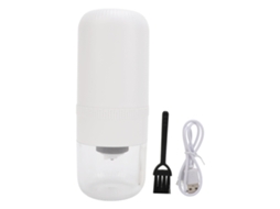 Moedor Elétrico Café Grãos Inox Usb Branco