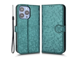 Capa Para Iphone 15 Pro Max Pele Sintética Anti-choque Verde