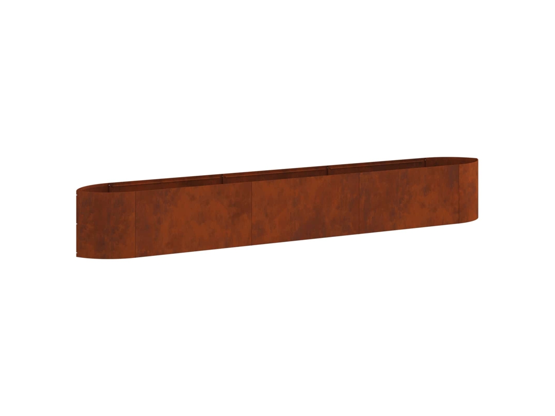 Vidaxl Cama De Jardim Elevada Aço Corten 300 X 40 X 40 Cm Aço