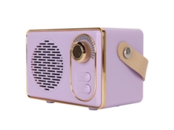 HURRISE Retro Speaker Retro 5.0 Speaker Vintage Mini Speaker Memory Card Aux Usb Computer Speaker Roxo