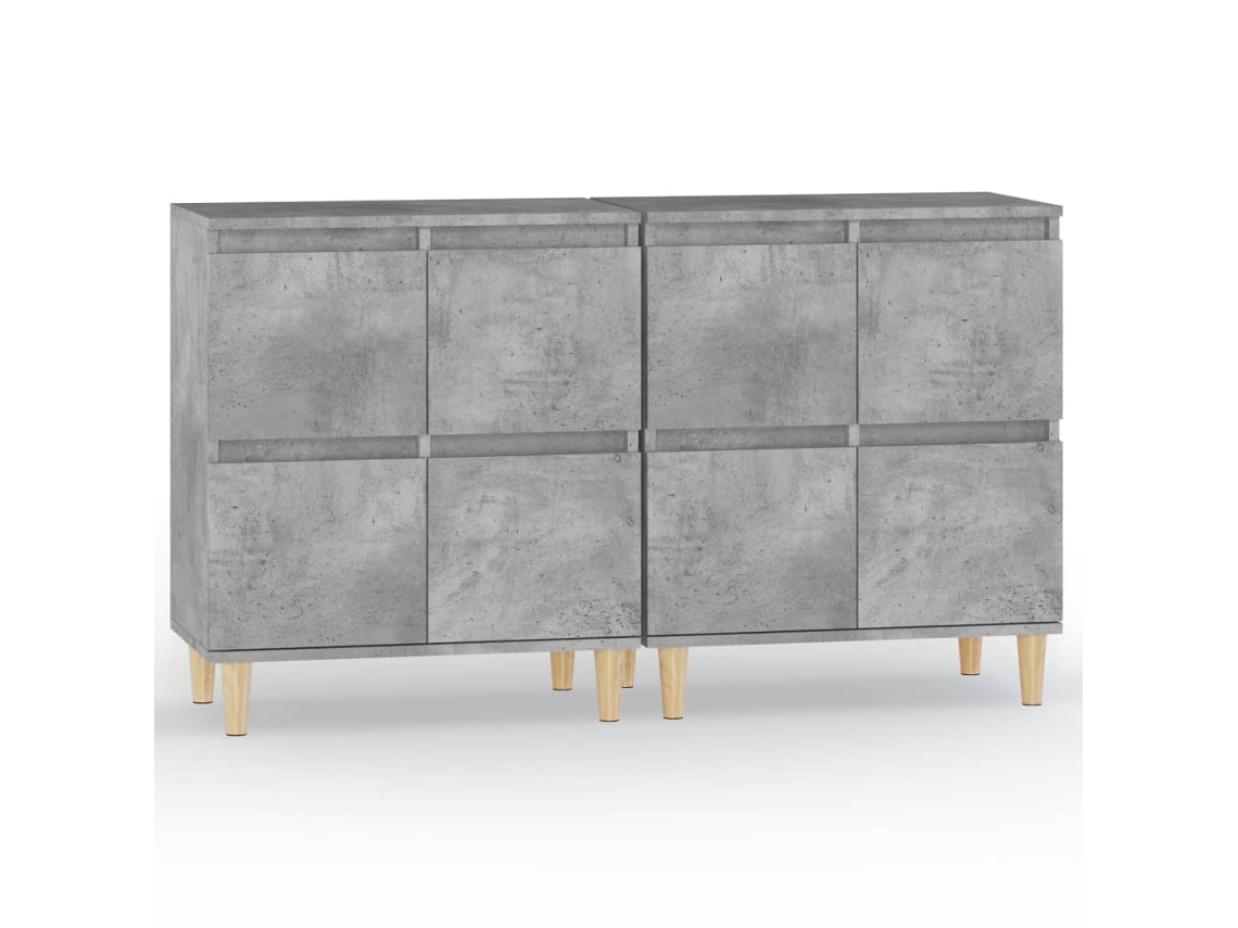 Sideboard, Sideboards Vidaxl Cinzeto Madeira Processada (n/a)