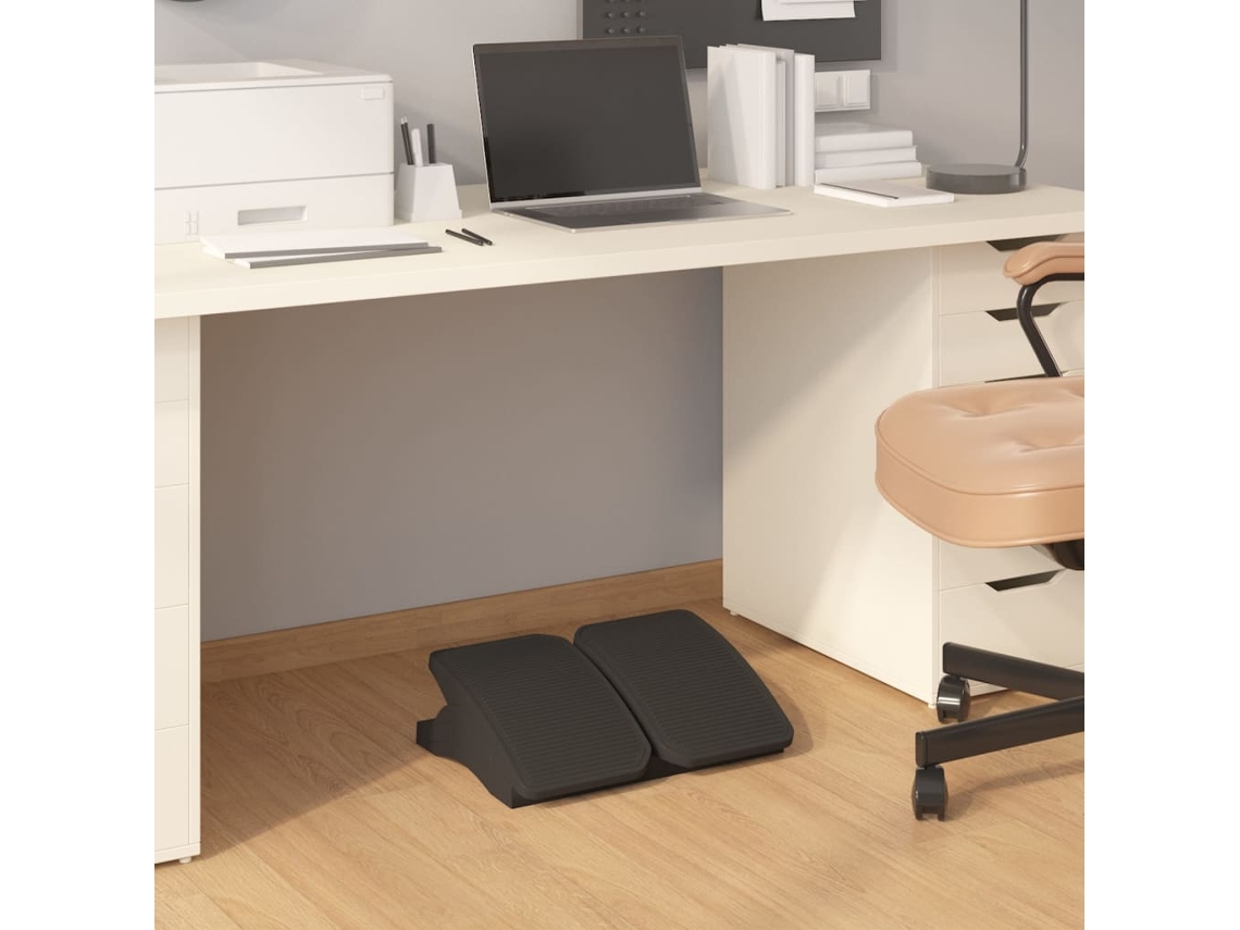 Vidaxl Apoio De Pés 43,5x32,5x10,5 Cm Preto