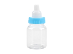Laxiscreed Pack De 12 Garrafas De Plástico Mini Para Doces Em Festas E Eventos, Cor Azul