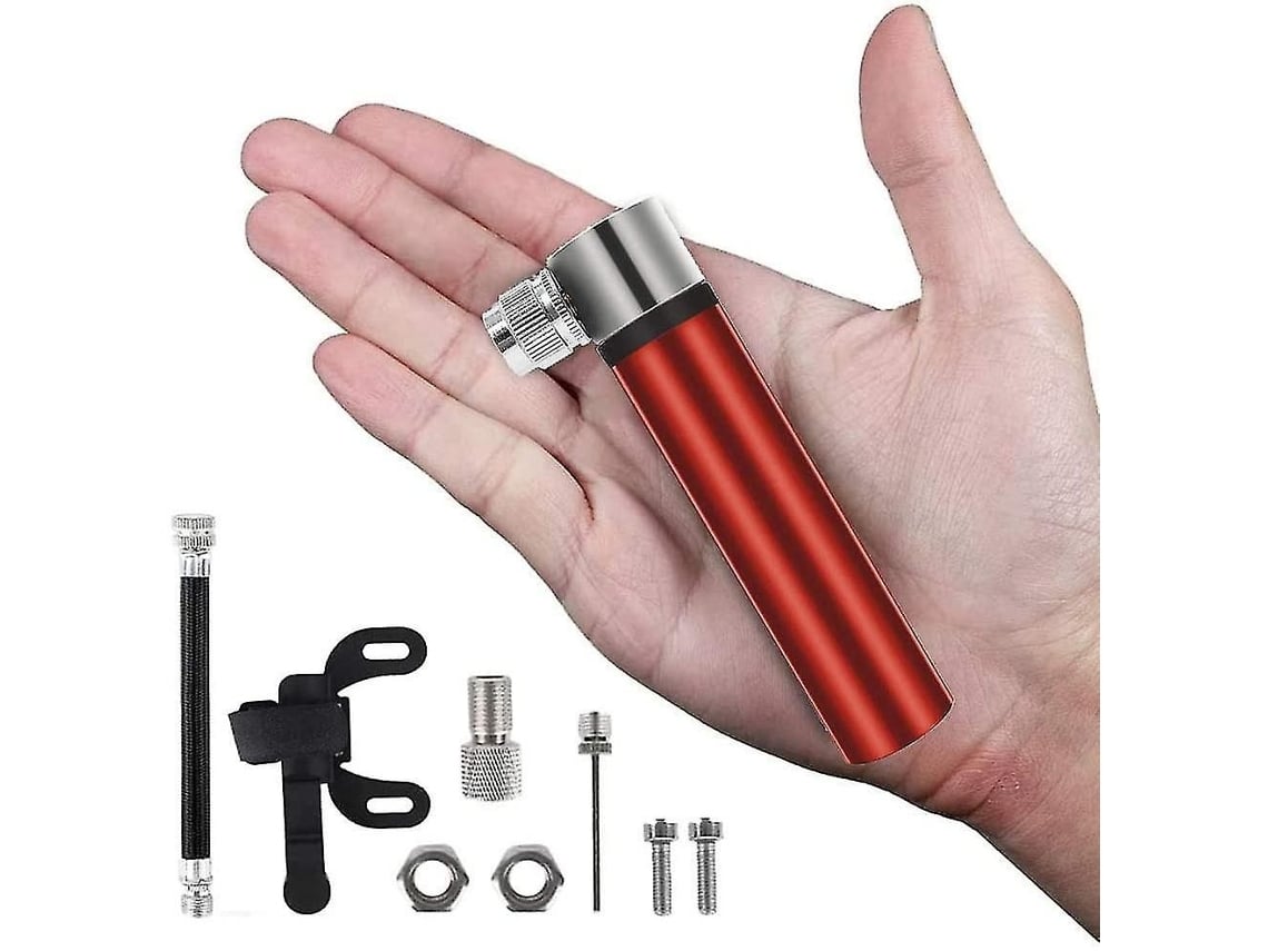 Bomba De Ar Portátil Para Bicicleta, Até 120 Psi, Compacta E Prática