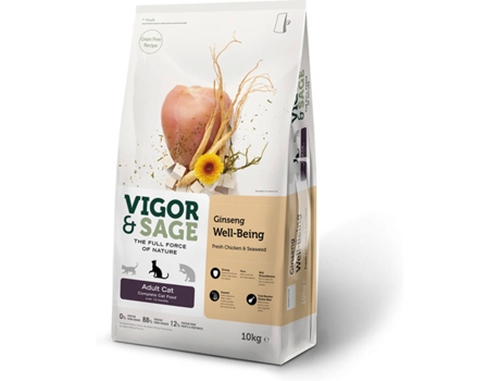 Ração para Gatos VIGOR&SAGE (10Kg - Adulto)