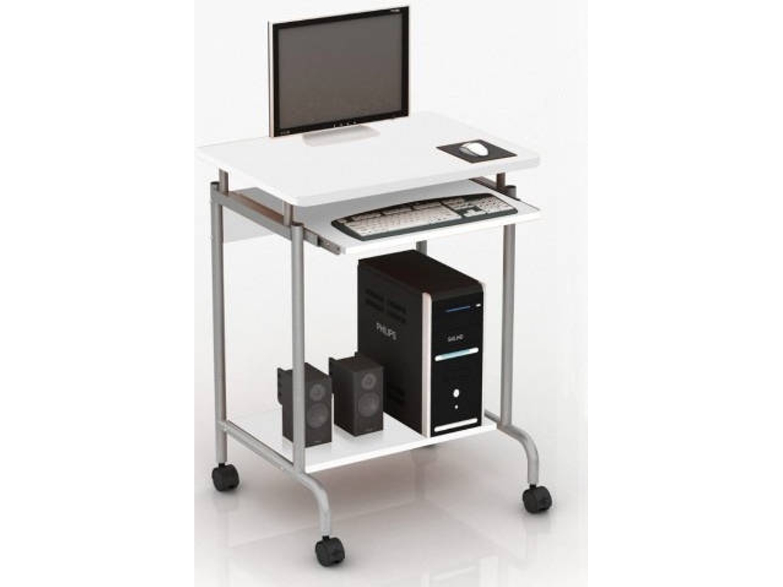 Secretária TECHLY Compact Branco (60 x 45 x 75 cm - MDF)