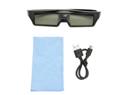 Óculos 3d Dlp Com Recarga Usb E Função De Obstrução Ativa