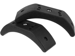 Suporte para Halteres BESPORTBLE em Borracha Preta, Conjunto de 2, Leve e Portátil | S/MARCA