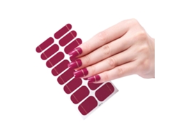 Conjunto de adesivos para esmalte de unhas para lâmpada UV, que cobrem completamente as unhas, autoadesivos, para decoração de manicure. Tamanho S GOKOCO