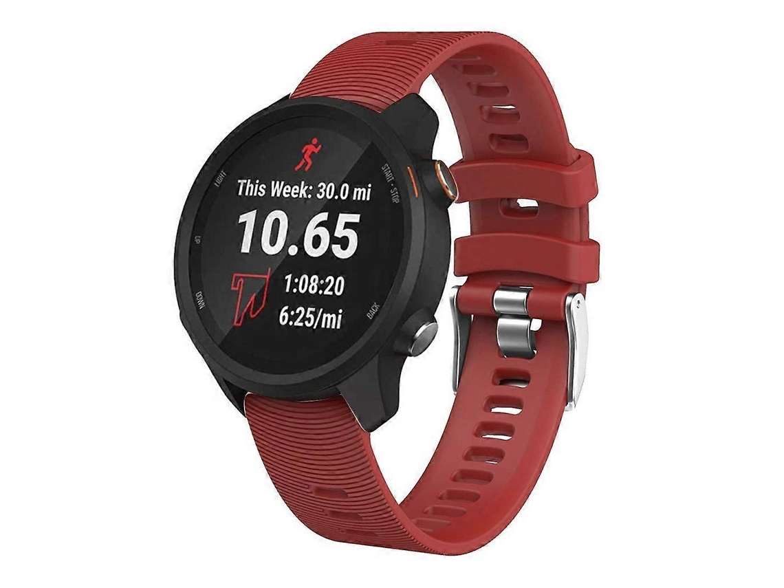 Pulseira De Silicone Para Smartwatch Garmin Forerunner 245 Nostalgia88