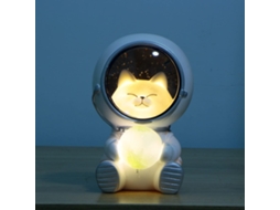 KOFIHETY Luz noturna LED Galaxy Guardian, gato astronauta espacial com lua, presente de luz decorativa, presente de aniversário para crianças
