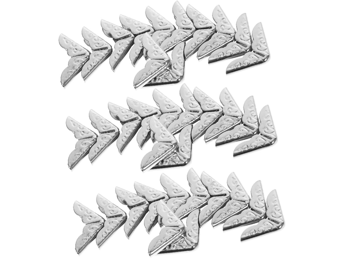 40 Moedas De Proteção Em Metal Argenté 14mm Para Álbuns - Scrapbooking E Cahiers Lote De 40 Peças Decorativas