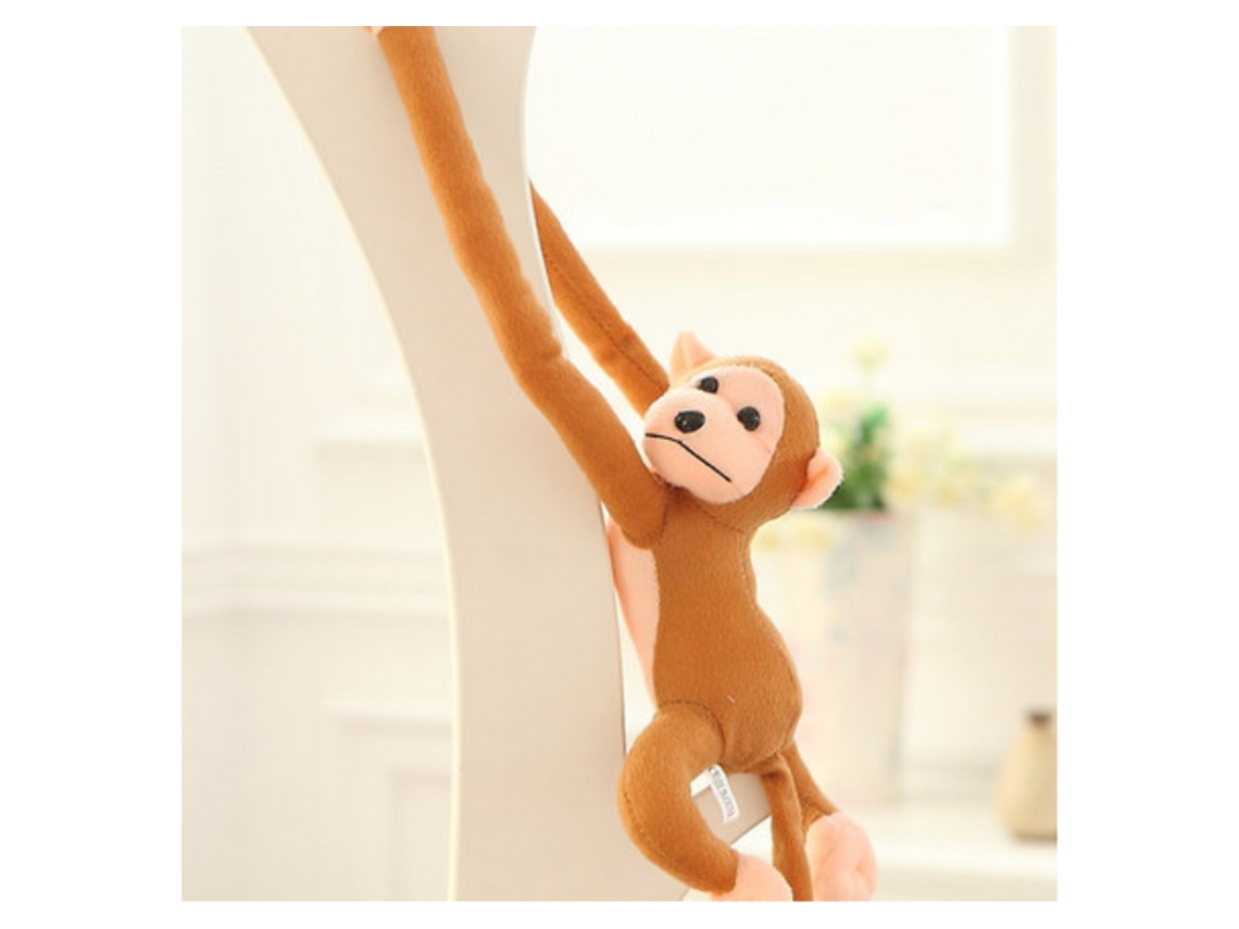 Macaco De Pelúcia Com Som, Castanho Claro 80 Cm B.active