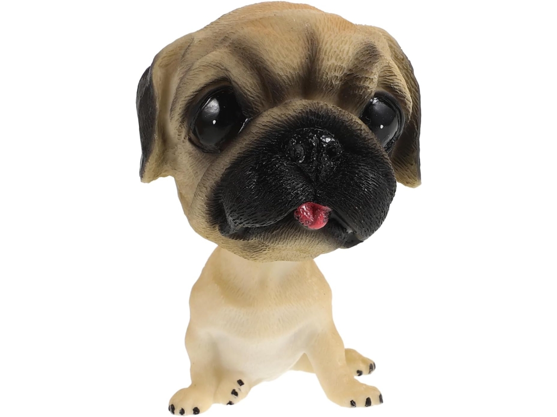 Cachorro Bobblehead Com Mola Em Resina Para Decoração De Painel De Carro