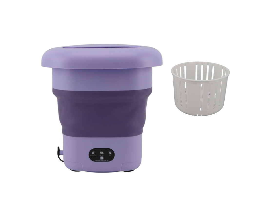 Máquina de lavar portátil colapsável 9l para roupas íntimas S/MARCA