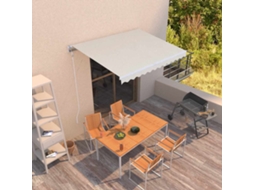 Vidaxl Toldo Retrátil Automático 300x250 Cm Cor Creme