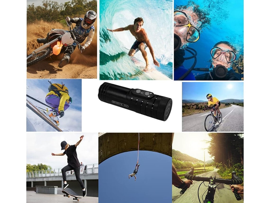 Wifi 4k Uhd À Prova Dágua Para Bicicleta Motocicleta Lente Grande Angular Anti Vibração Câmera Esportiva Com Controle De Aplicativo E Grava Yizhood
