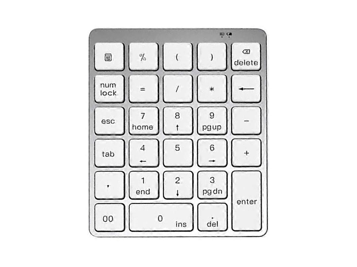 Extensões de Teclado Numérico TAISHENGDA, compatível com Bluetooth e com fio