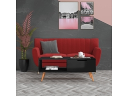 Vidaxl Mesa Centro 100x49,5x43cm Derivados De Madeira Preto Brilhante