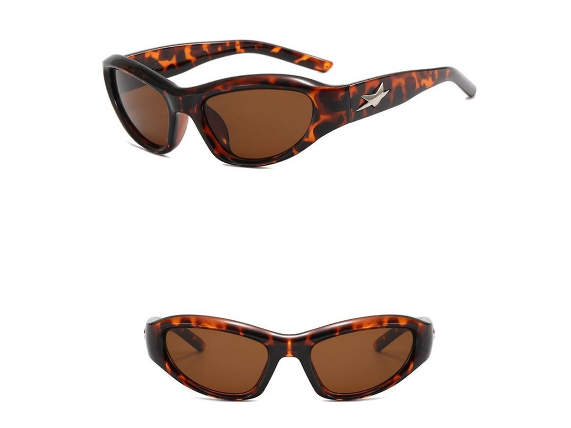 Óculos de Sol Y2k Spice Girls Quadrado Grosso Uv 400 Proteção Viajar Férias Caminhada